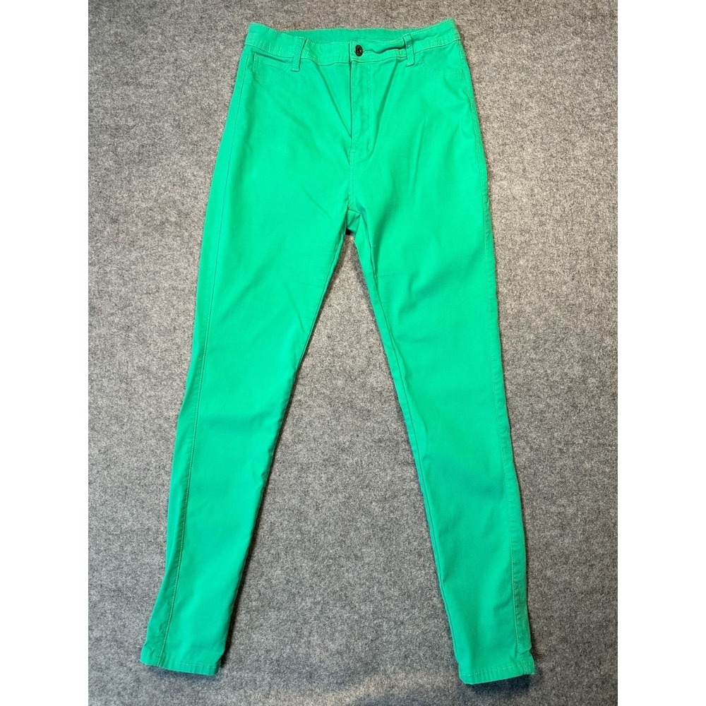 Lover Brand Fashion Jeans Womens 2XL Turquoise Denim Cotton Stretch Skinny